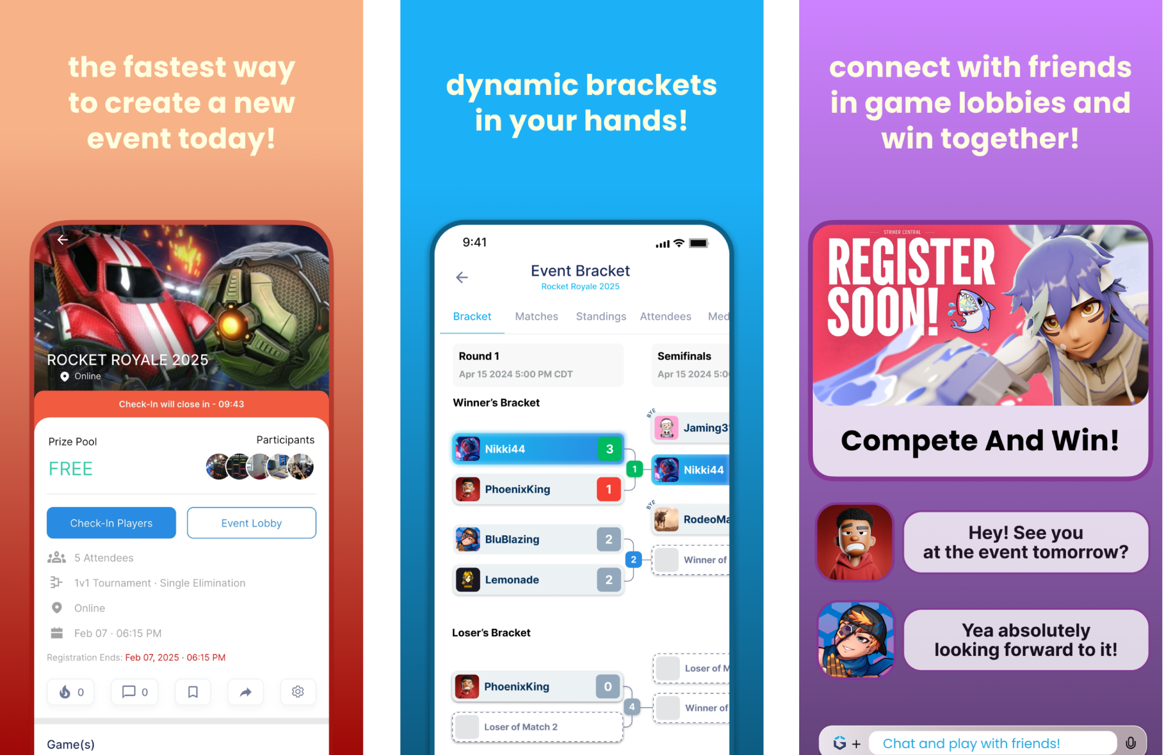 Tournaments in your pocket